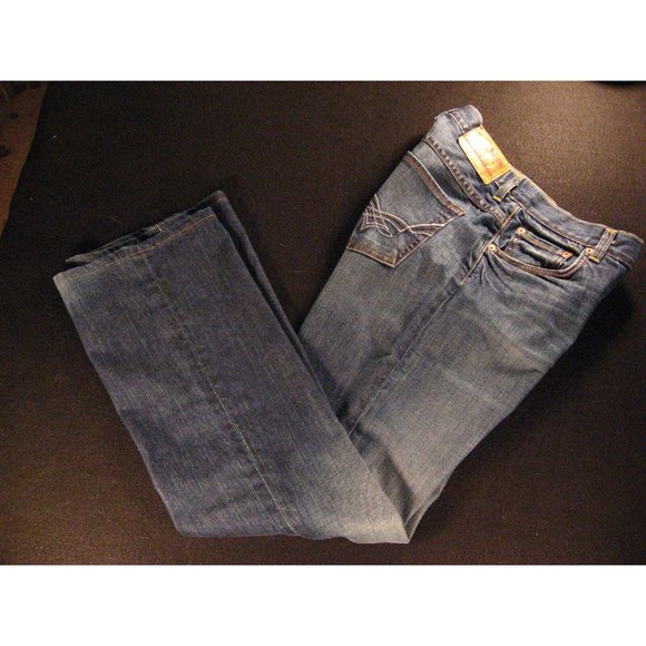 Lucky Brand Victory Rider Womens Jeans 30x31 MEASURED tag 4/27 LOW RISE Blue - Picture 1 of 12